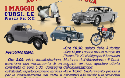 Raduno Provinciale Auto e Moto D’epoca Maggio 2019